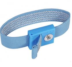 Bracelet ESD tissu bleu